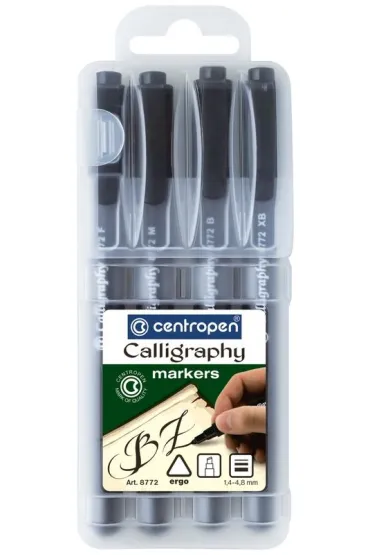 Centropen Marker do kaligrafii 4 grubo�ci