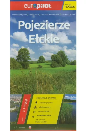 Pojezierze E�ckie mapa turystyczna 1:110 000