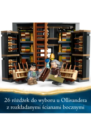 白　M LEGO Harry Potter Sklepy Ollivandera i Madame Malkin, Zestaw