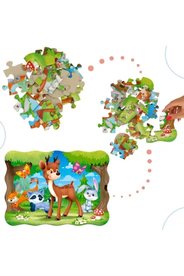 Puzzle 30 el. A Deer AND Friends Castorland