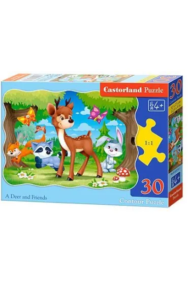 Puzzle 30 el. A Deer AND Friends Castorland