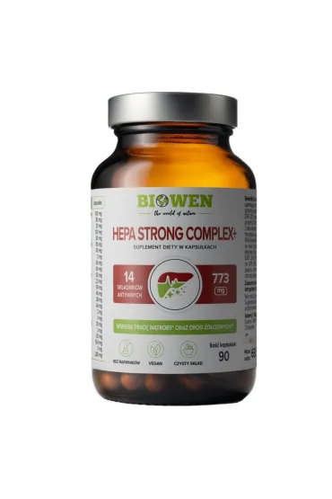 Biowen Hepa Strong Complex+ suplement diety 90 kaps.