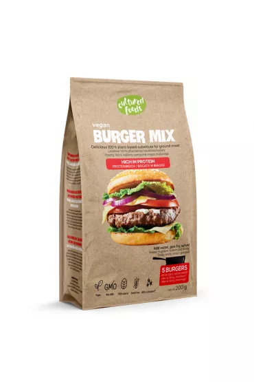 Cultured Foods Ro�linny zamiennik mi�sa mielonego Burger Mix 200 g