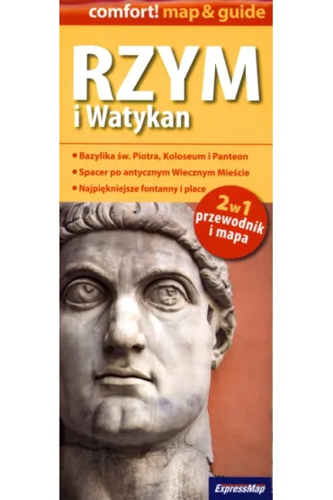 Rzym i Watykan 2 w 1 przewodnik i mapa laminowana