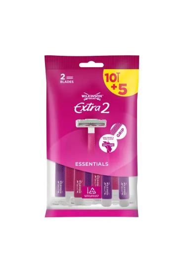 Wilkinson Extra2 Beauty Essentials jednorazowe maszynki do golenia dla kobiet 15 szt.