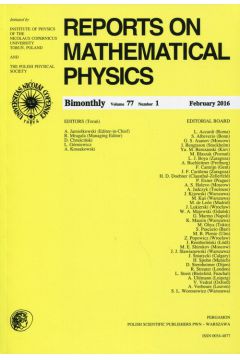 Reports on Mathematical Physics 77/1 2016 Pergamon