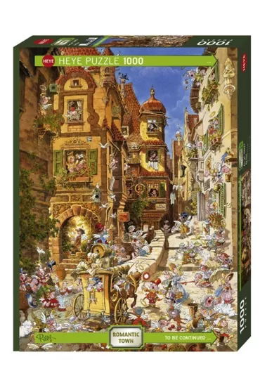 Puzzle 1000 el. Romantyczne miasto Heye
