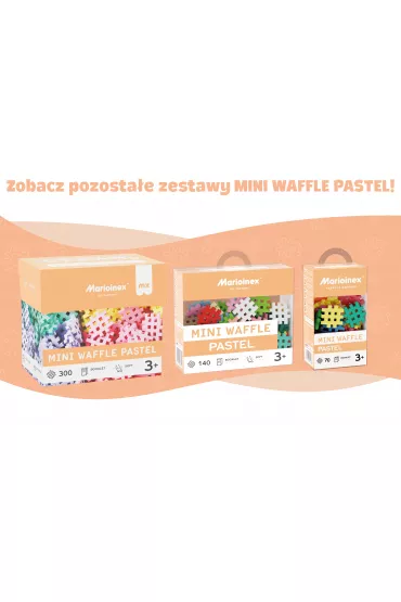 Marioinex Mini Waffle Pastel 300 element�w