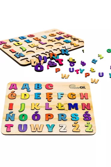 Drewniana uk�adanka - Alfabet