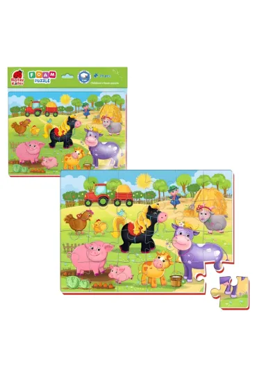 Puzzle piankowe 24 el. �mieszne obrazki Farma Roter Kafer