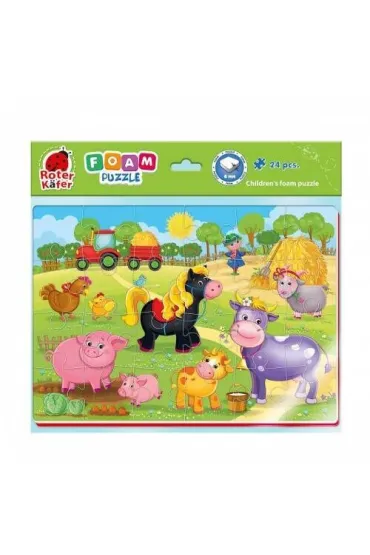 Puzzle piankowe 24 el. �mieszne obrazki Farma Roter Kafer