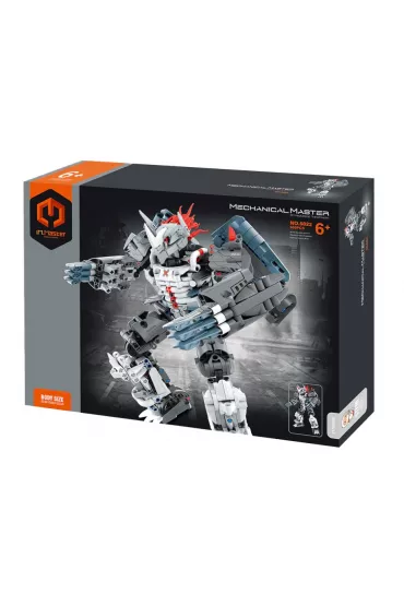 Klocki  Mecha wojownik srebrny 965 element�w