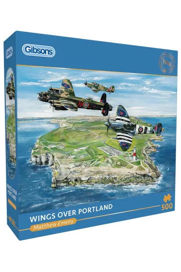 Puzzle 500 Skrzyd�a nad Portland Anglia 113736 Gibsons