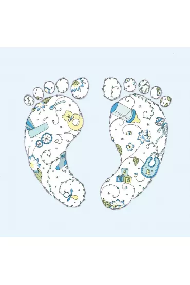 Clear Creations Karnet Swarovski kwadrat CL1909 Narodziny ch�opiec