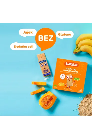 Smileat Pieczywo chrupkie z bananem i dyni� bez dodatku cukru 60 g Bio