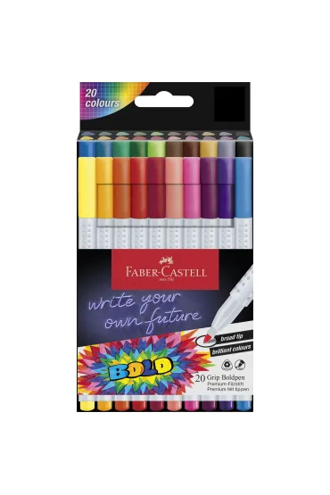 Flamastry Grip Boldpen Faber-Castell 20 szt.