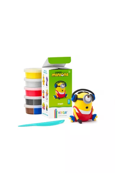 Hey Clay - Figurki Minionki Stuart + Fluffy + akcesoria Tm Toys