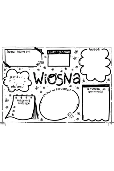 Sketchnotkowy blok na ca�y rok. Graficzne karty pracy dla klas 1-3 - Martyna Radowska