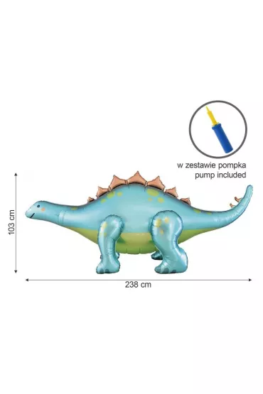 Godan Balon foliowy Dino Stegozaur 238x91x103cm