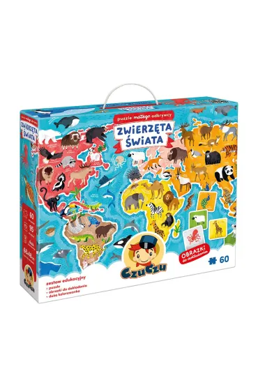 Puzzle ma�ego odkrywcy Zwierz�ta �wiata CzuCzu