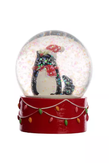 �wi�teczna szklana �nie�na kula 'Feline Festive' - Kot