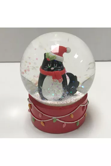�wi�teczna szklana �nie�na kula 'Feline Festive' - Kot