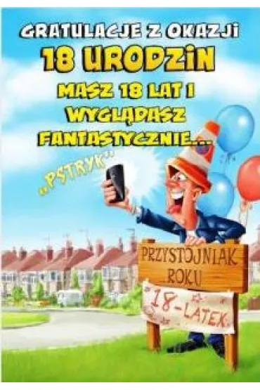 Trend Kartka okoliczno�ciowa Urodziny 18 MF14