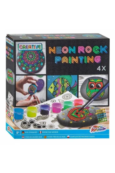 Zestaw do malowania kamieni neonowy Grafix