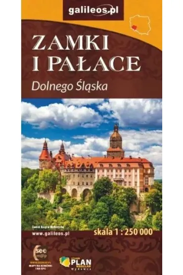 Zamki i pa�ace Dolnego �l�ska. Mapa, 1:250 000