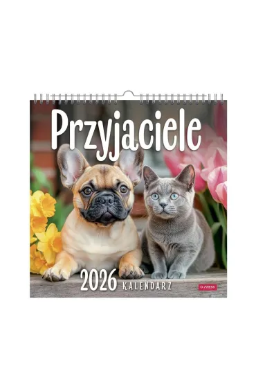 Opress Kalendarz 2026 wieloplanszowy kwadrat Przyjaciele