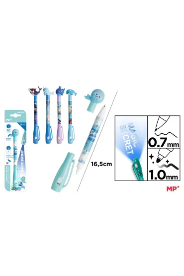 Mp Main Paper D�ugopis Szpiegowski UV z podw�jn� ko�c�wk� Morskie Zwierzaki mix 0.7/1.0mm