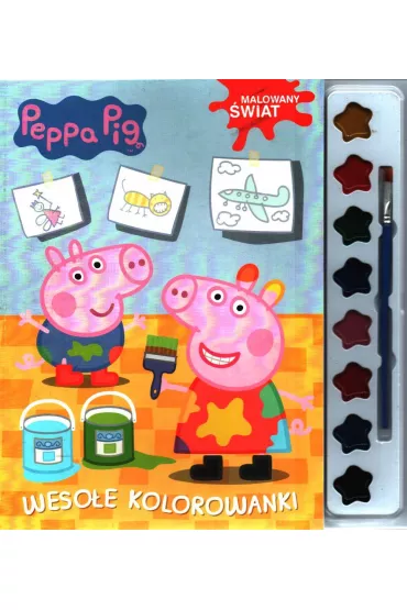 Peppa Weso�e kolorowanki+farbki
