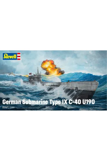 German Submarine Type IX C/40 U190 Revell
