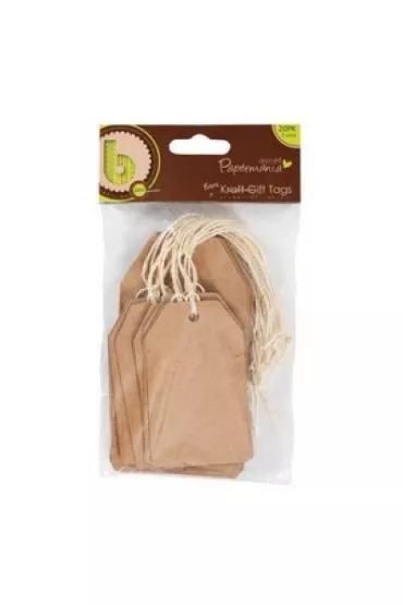 dpCraft Zawieszki do prezent�w papermania kraft 20 szt.