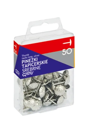 Kw Trade Pinezki tapicerskie srebrne 50 szt.