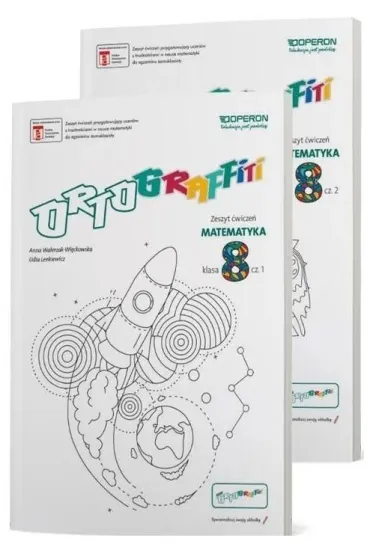 Pakiet Ortograffiti. Matematyka. Klasa 8. Cz�� 1 i 2 - Anna Walerzak-Wi�ckowska, Lidia  Lenkiewicz