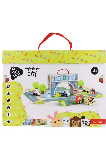 Zabawka drewniana - Magnetic box City TREFL