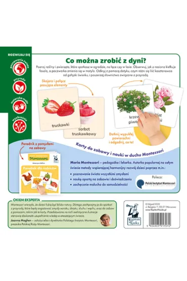 Przyroda. Montessori. Karty sensoryczne. Kapitan Nauka - Katarzyna  Do�hun
