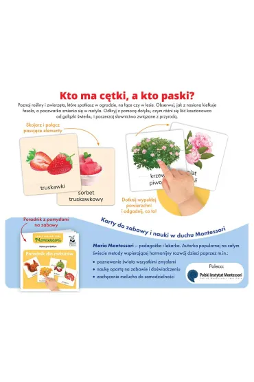 Przyroda. Montessori. Karty sensoryczne. Kapitan Nauka - Katarzyna  Do�hun