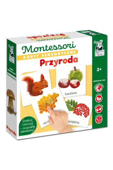 Przyroda. Montessori. Karty sensoryczne. Kapitan Nauka - Katarzyna  Do�hun