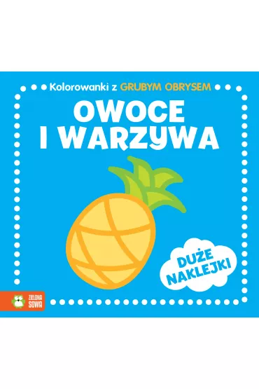 Owoce i warzywa kolorowanki z grubym obrysem - Maria Treter