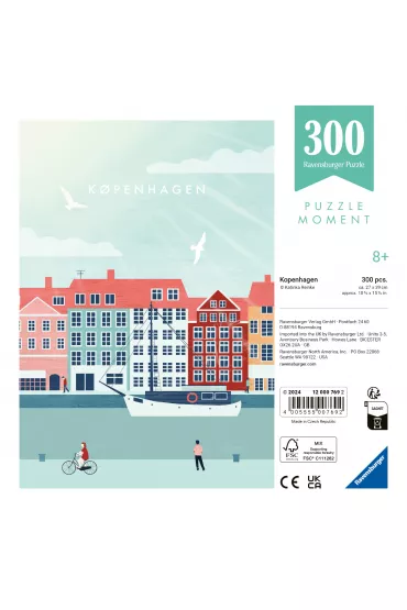 Puzzle 300 el. Moment - Kopenhaga Ravensburger
