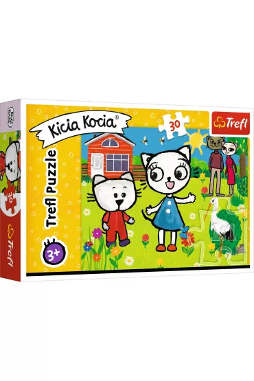 Trefl, Puzzle, Ramkowe, Kicia Kocia W Lesie, 15 El. - Trefl | Sklep
