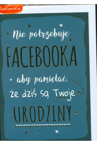 Kukartka Karnet B6 PP-2041 Urodziny
