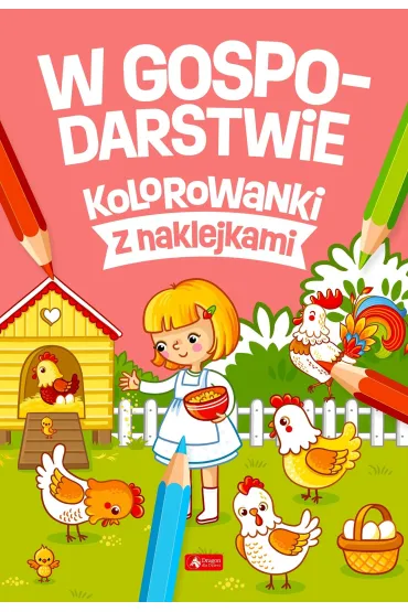 W gospodarstwie. Kolorowanki z naklejkami