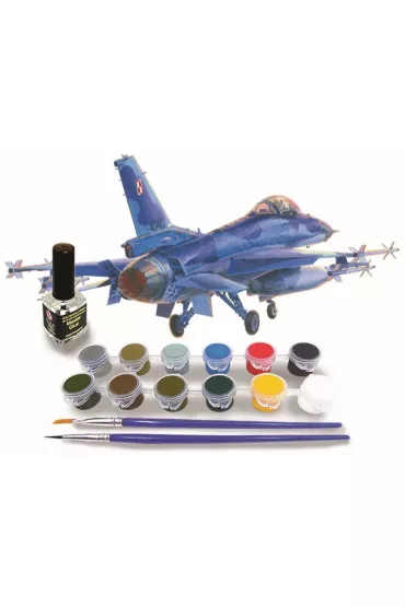 Model samolotu do sklejania F-16CJ-52+ Jastrz�b 1:72 + farby, klej SD-116 Olymp Aircraft