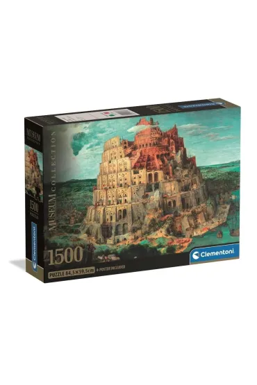 Puzzle 1500 el. Museum Bruegel, The Tower Of Babel Clementoni