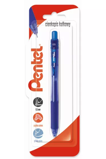 Pentel Cienkopis kulkowy EnerGel BLN105 niebieski 0.5mm