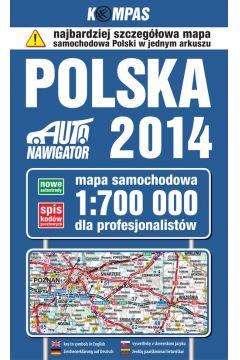 Polska 2014. Mapa samochodowa dla profesjonalistw 1:700 000