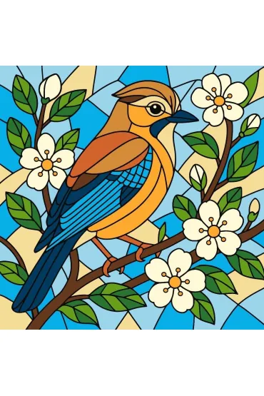 Ideyka Malowanie po numerach - Witra�. S�jka 30x30cm
